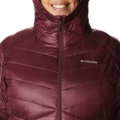 Columbia Women's Joy Peak Hooded Jacket Malbec -Columbia Sales Store unnamed file 1018