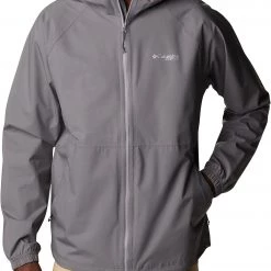 Columbia Men's Stiff Guide Rain Jacket City Grey