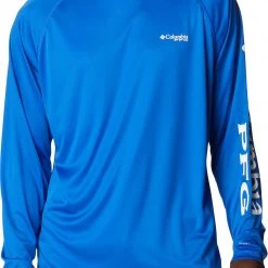 Columbia Men's PFG Terminal Tackle Long Sleeve Shirt Laser Lemon/cool Grey