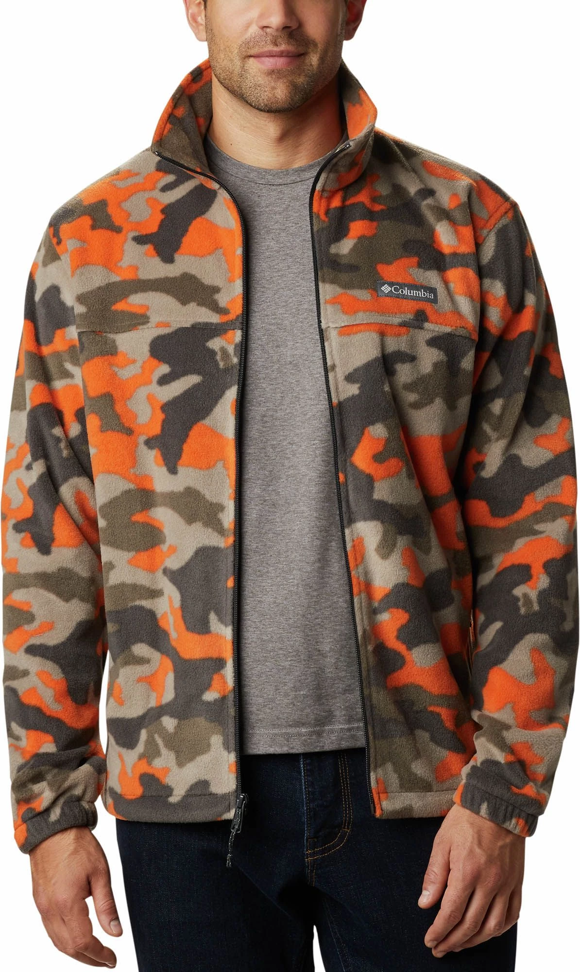 Columbia Men's Steen Mountain Print Jacket Stone Green Plaid 3 Columbia Men's Steen Mountain Print Jacket Stone Green Plaid