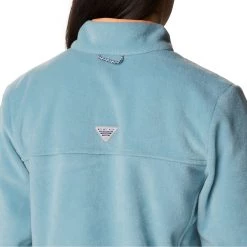 Columbia Women's PFG Slack Water Fleece Pullover Storm/bright Nectar -Columbia Sales Store unnamed file 1104