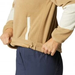 Columbia Women's Benton Springs Crop Fleece Pullover Chalk/chalk Wolfscape -Columbia Sales Store unnamed file 1151