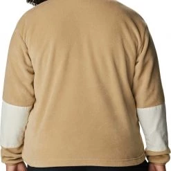 Columbia Women's Benton Springs Crop Fleece Pullover Chalk/chalk Wolfscape -Columbia Sales Store unnamed file 1152