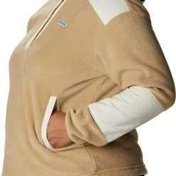 Columbia Women's Benton Springs Crop Fleece Pullover Chalk/chalk Wolfscape -Columbia Sales Store unnamed file 1153