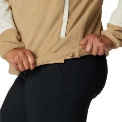 Columbia Women's Benton Springs Crop Fleece Pullover Chalk/chalk Wolfscape -Columbia Sales Store unnamed file 1154