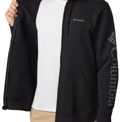 Columbia Men's Graphic Fleece Full-Zip Hoodie Black/city Grey -Columbia Sales Store unnamed file 1273