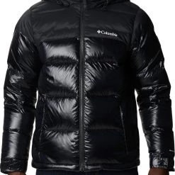 Columbia Men's Bulo Point II Down Jacket Black Shiny/black Logo -Columbia Sales Store unnamed file 1284