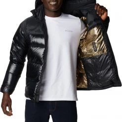 Columbia Men's Bulo Point II Down Jacket Black Shiny/black Logo -Columbia Sales Store unnamed file 1285