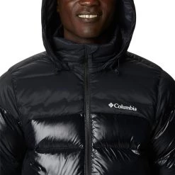 Columbia Men's Bulo Point II Down Jacket Black Shiny/black Logo -Columbia Sales Store unnamed file 1286