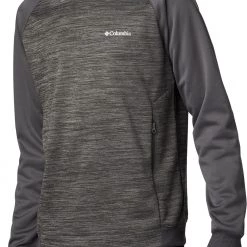 Columbia Men's Tech Trail Midlayer Crew Sweatshirt Stone Green