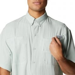 Columbia Men's PFG Tamiami II Short Sleeve Shirt Light Jade -Columbia Sales Store unnamed file 132