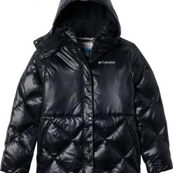 Columbia Girls' Forest Park™ Down Hooded Puffer Lapis Blue High Gloss