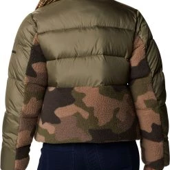 Columbia Women's Leadbetter Point Sherpa Hybrid Jacket Stone Grn/cyprss Md Cmo -Columbia Sales Store unnamed file 1340