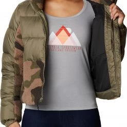 Columbia Women's Leadbetter Point Sherpa Hybrid Jacket Stone Grn/cyprss Md Cmo -Columbia Sales Store unnamed file 1343