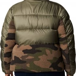 Columbia Women's Leadbetter Point Sherpa Hybrid Jacket Stone Grn/cyprss Md Cmo -Columbia Sales Store unnamed file 1345