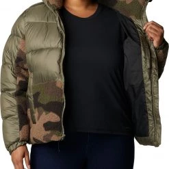 Columbia Women's Leadbetter Point Sherpa Hybrid Jacket Stone Grn/cyprss Md Cmo -Columbia Sales Store unnamed file 1347