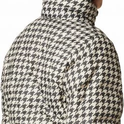 Columbia Women's Icy Heights II Down Jacket Chalk Houndstooth Print -Columbia Sales Store unnamed file 1373