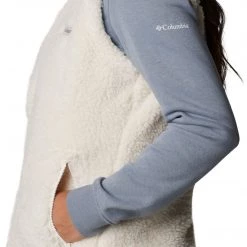 Columbia Women's Winter Pass Sherpa Vest Jacket Chalk -Columbia Sales Store unnamed file 1376