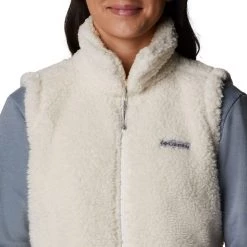 Columbia Women's Winter Pass Sherpa Vest Jacket Chalk -Columbia Sales Store unnamed file 1378