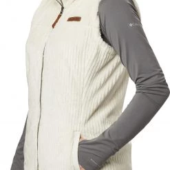 Columbia Women's Fire Side Sherpa Vest Jacket Shark Stripe -Columbia Sales Store unnamed file 1382