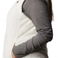 Columbia Women's Fire Side Sherpa Vest Jacket Shark Stripe -Columbia Sales Store unnamed file 1386