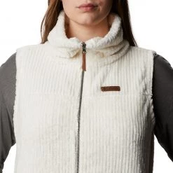 Columbia Women's Fire Side Sherpa Vest Jacket Shark Stripe -Columbia Sales Store unnamed file 1388
