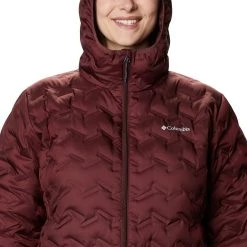 Columbia Women's Delta Ridge Long Down Jacket Malbec -Columbia Sales Store unnamed file 1430
