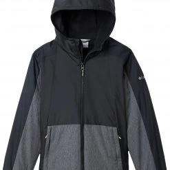 Columbia Boys' Point Park Lined Windbreaker Jacket Black