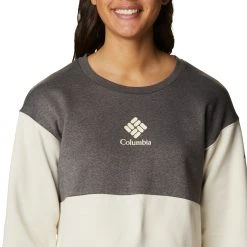 Columbia Women's Trek Colorblock Crewneck Sweatshirt Black -Columbia Sales Store unnamed file 1504