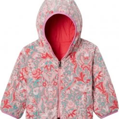Columbia Toddler Girls' Reversible Double Trouble Insulated Jacket For Boys' Brght Geranium/pnk Orchid -Columbia Sales Store unnamed file 1507