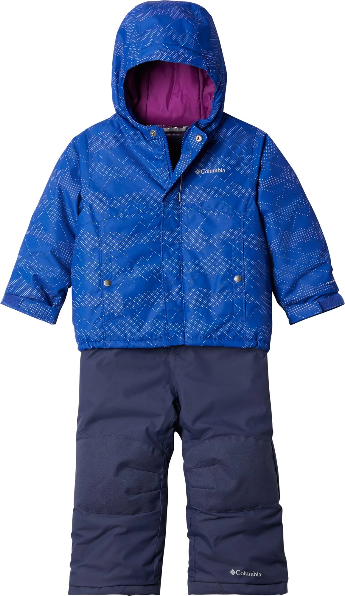 Columbia Toddlers Buga Jacket And Snow Bib Set For Boys' Lapis Blue Dotscape/plum 2 Columbia Toddlers Buga Jacket And Snow Bib Set For Boys' Lapis Blue Dotscape/plum