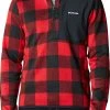 Columbia Men's Sweater Weather Printed 1/2 Zip Pullover Mountain Red Buf Print -Columbia Sales Store unnamed file 1556