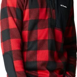 Columbia Men's Sweater Weather Printed 1/2 Zip Pullover Mountain Red Buf Print -Columbia Sales Store unnamed file 1559