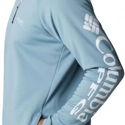 Columbia PFG Men's Tackle ¼ Zip Fleece Pullover Vivid Blue/white Logo -Columbia Sales Store unnamed file 1563