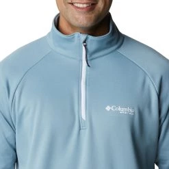 Columbia PFG Men's Tackle ¼ Zip Fleece Pullover Vivid Blue/white Logo -Columbia Sales Store unnamed file 1564