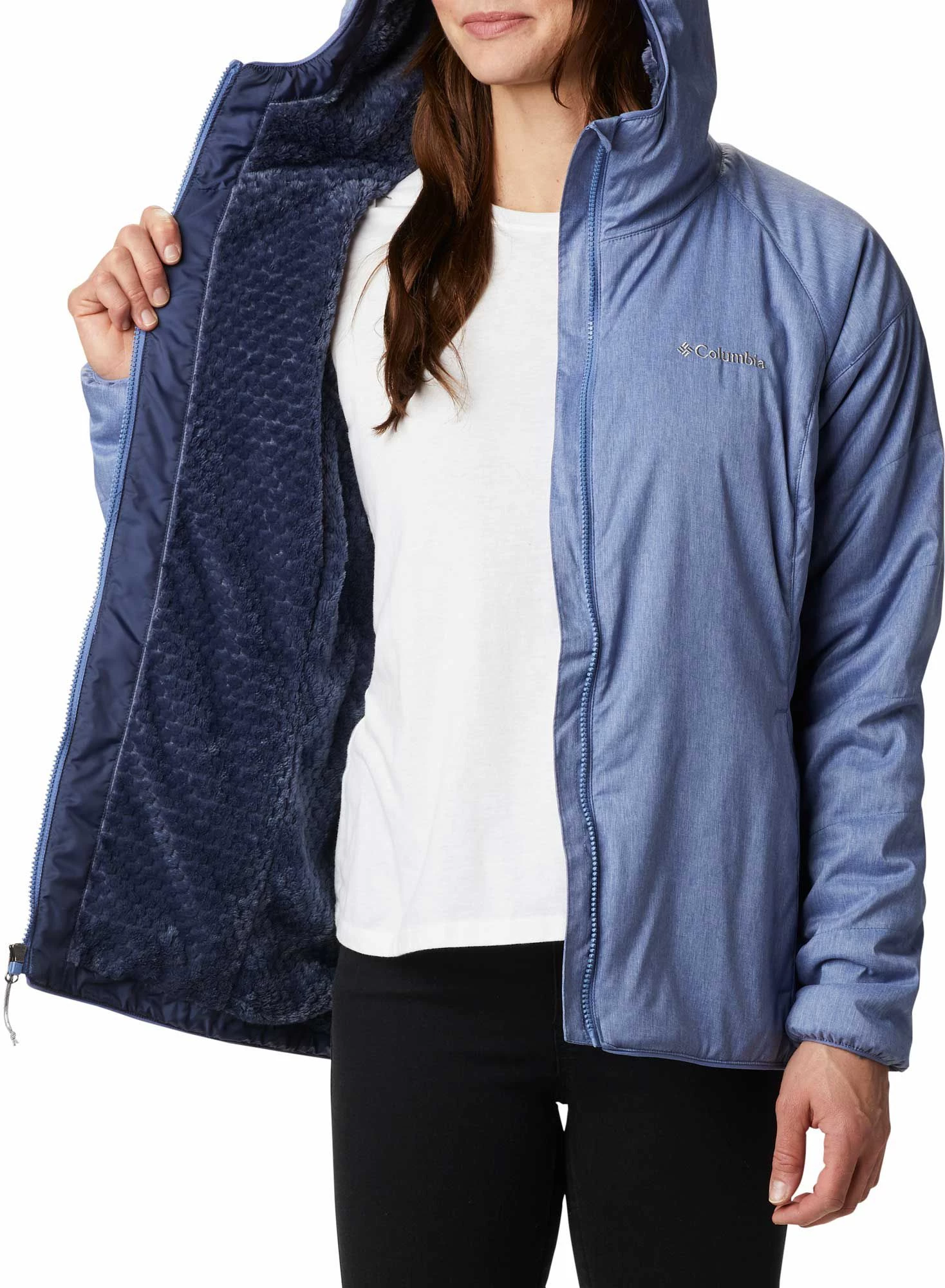 Columbia Women's Kruser Ridge II Plush Softshell Jacket Velvet Cove Heather 7 Columbia Women's Kruser Ridge II Plush Softshell Jacket Velvet Cove Heather - Image 5