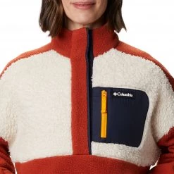 Columbia Women's Lodge Sherpa Full-Zip Sherpa Pullover Dark Sienna 10 Columbia Women's Lodge Sherpa Full-Zip Sherpa Pullover Dark Sienna -Columbia Sales Store unnamed file 1605