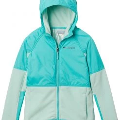 Columbia Boys' Basin Butte Fleece Full Zip Jacket Sea Ice/dolphin