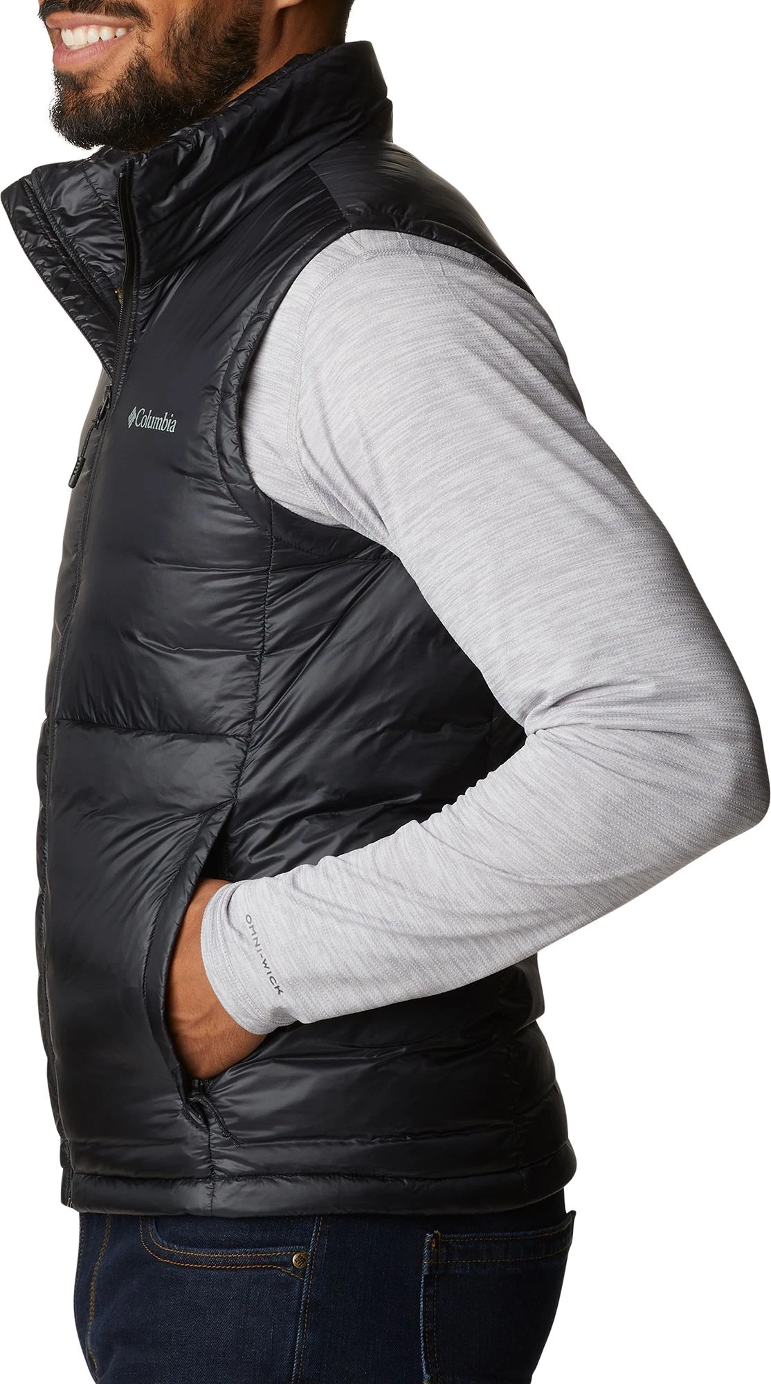 Columbia Men's Infinity Summit Double Wall Down Vest Black 5 Columbia Men's Infinity Summit Double Wall Down Vest Black - Image 4