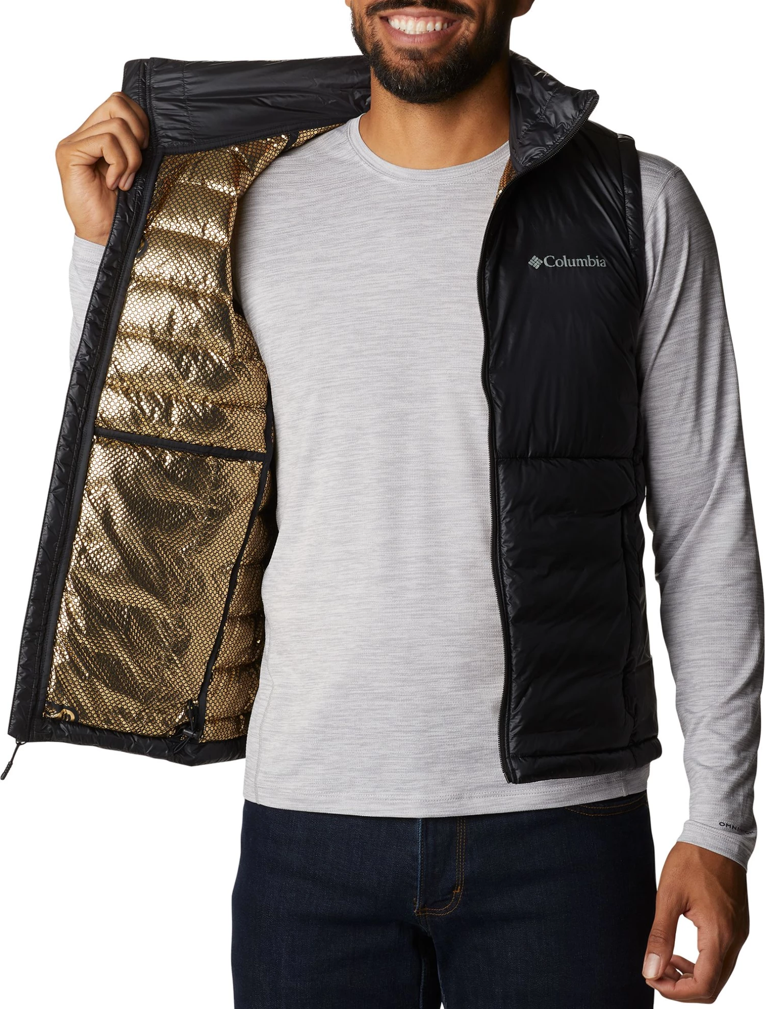 Columbia Men's Infinity Summit Double Wall Down Vest Black 6 Columbia Men's Infinity Summit Double Wall Down Vest Black - Image 5