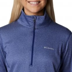 Columbia Women's Park View Grid Fleece 1/2 Zip Pullover Blush Pink Heather -Columbia Sales Store unnamed file 1644