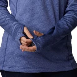 Columbia Women's Park View Grid Fleece 1/2 Zip Pullover Blush Pink Heather -Columbia Sales Store unnamed file 1645