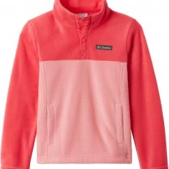 Columbia Youth Steens Mountain 1/4 Snap Fleece Pull-Over For Girls' Sea Ice/dolphin