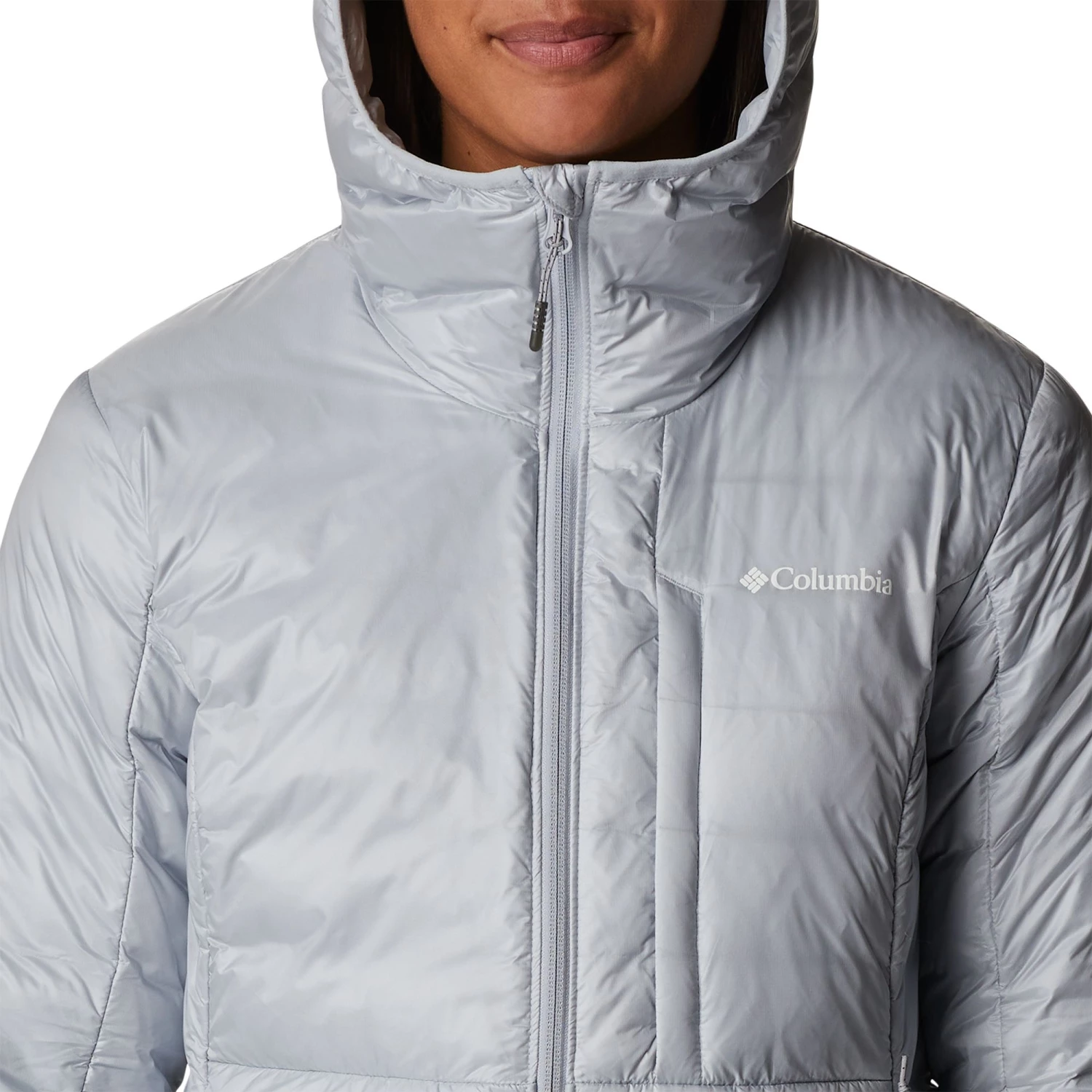 Columbia Women's Infinity Summit Double Wall Down Hooded Jacket Plum 6 Columbia Women's Infinity Summit Double Wall Down Hooded Jacket Plum - Image 4