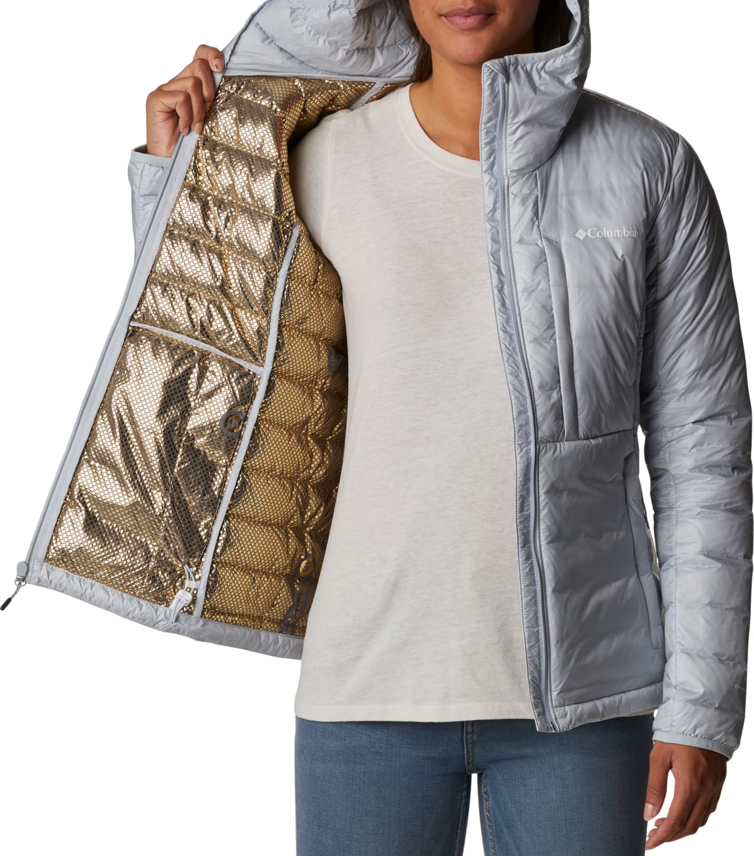 Columbia Women's Infinity Summit Double Wall Down Hooded Jacket Plum 7 Columbia Women's Infinity Summit Double Wall Down Hooded Jacket Plum - Image 5