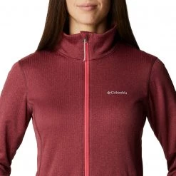 Columbia Women's Park View Grid Full Zip Fleece Jacket Bright Geranium Heather 11 Columbia Women's Park View Grid Full Zip Fleece Jacket Bright Geranium Heather -Columbia Sales Store unnamed file 1685