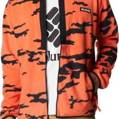 Columbia Men's Field ROC Backbowl Full Zip Fleece Jacket Red Quartz Roc Field C Pr