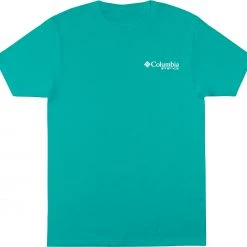 Columbia Men's Finny Short Sleeve Graphic T-Shirt Bright Aqua