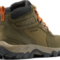 Columbia Men's Newton Ridge Plus II Suede Waterproof Hiking Boots Nori/orange -Columbia Sales Store unnamed file 1797