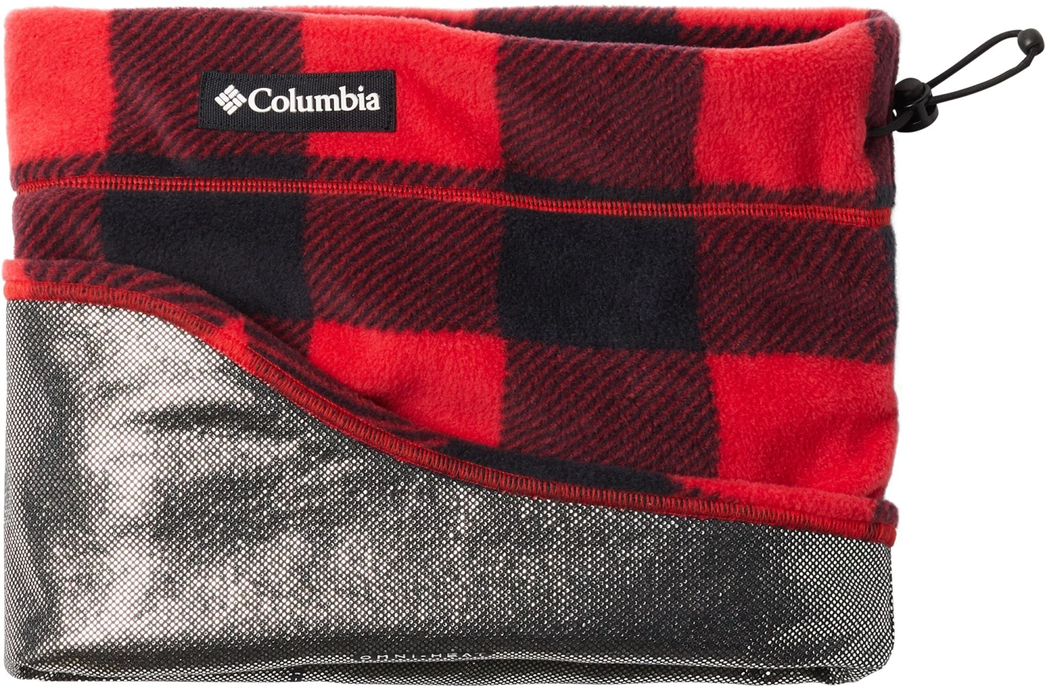 Columbia Adult CSC Fleece Gaiter For Men Mountain Red Check Print 3 Columbia Adult CSC Fleece Gaiter For Men Mountain Red Check Print - Image 2